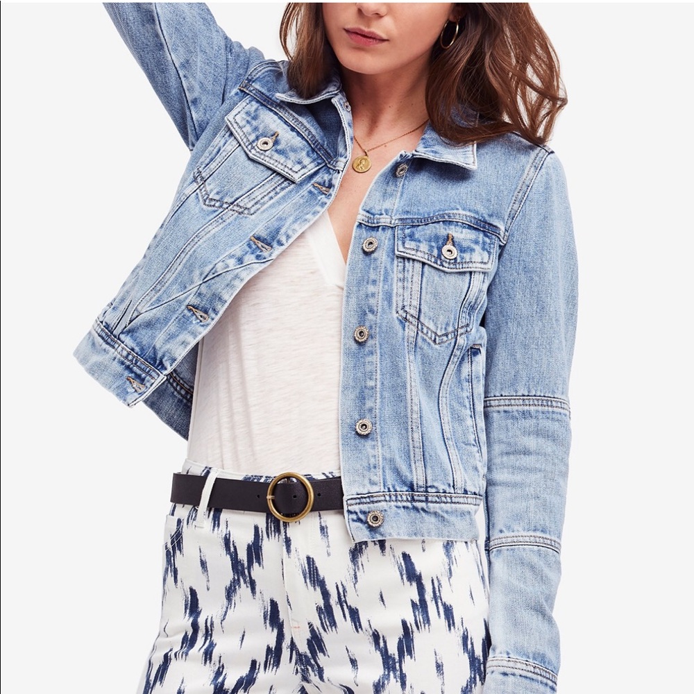 Free People Denim Jacket M